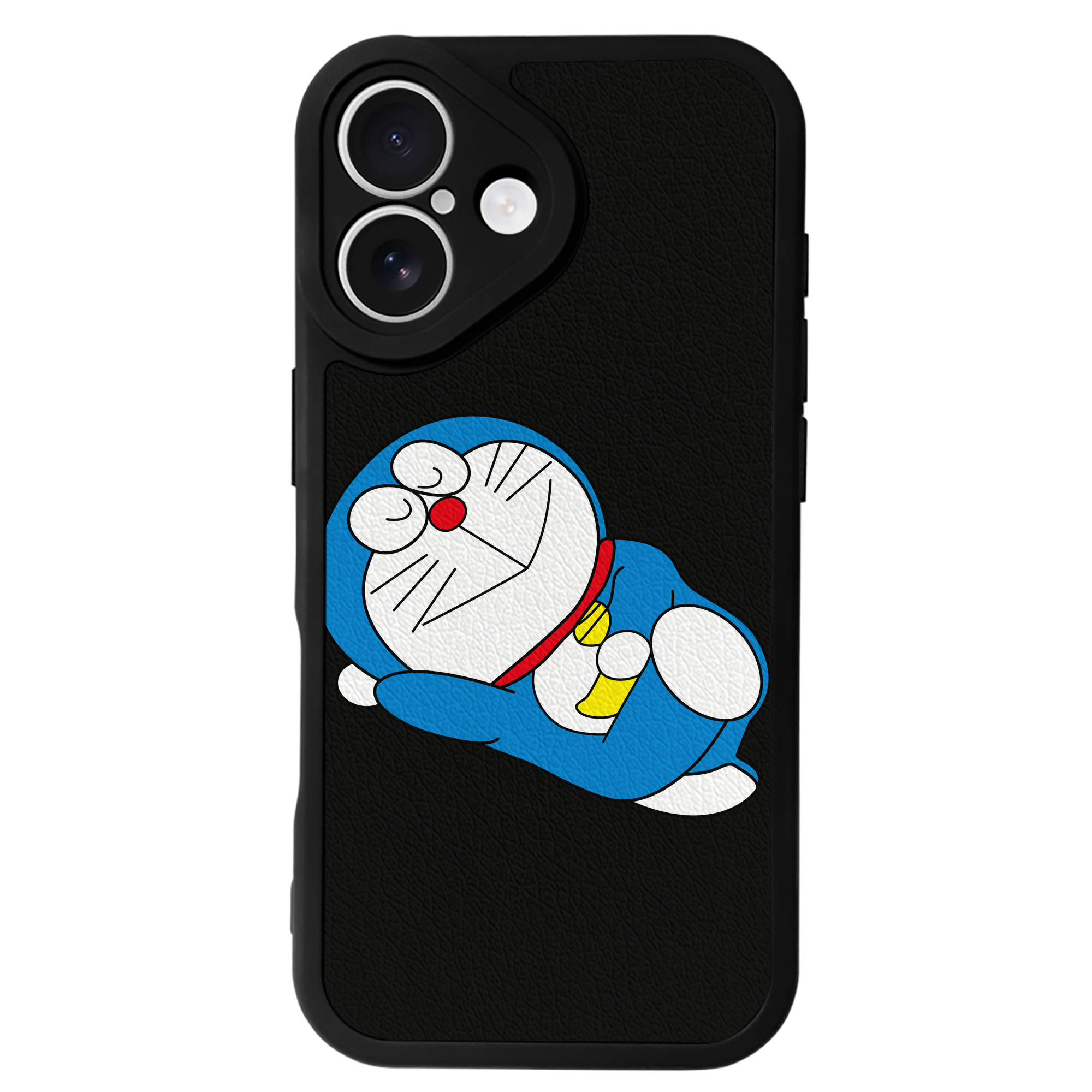 （画像用） ドラえもん Doraemon 【iPhone 16シリーズ対応】シリコンスマホケース（レザー調） 材質：シリコン
